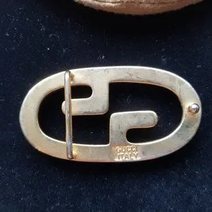 VINTAGE GOLD & SILVER GUCCI GG LOGO BELT BUCKLE for 1 1/4 inch belt Gucci | Accessories | Vintage Gold Silver Gucci Gg Logo Belt  main image 2